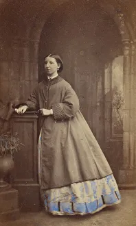 Girl standing at a dais, 1862-1864. Creator: Ross and Thompson