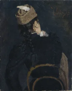 Savitsky Prints: A Girl Student, 1890s. Artist: Savitsky, Konstantin Apollonovich (1844-1905)