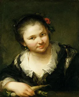 Girl with Vegetables, early-mid 18th century. Creator: Giuseppe Nogari