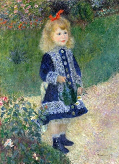 Watering Can Gallery: A Girl with a Watering Can, 1876. Artist: Renoir, Pierre Auguste (1841-1919)