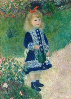 Auguste Gallery: A Girl with a Watering Can, 1876. Creator: Pierre-Auguste Renoir