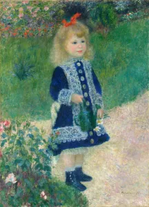 Renoir Pierre Auguste Prints: A Girl with a Watering Can, 1876. Creator: Pierre-Auguste Renoir