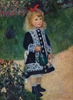 Masterpieces Of Painting Gallery: A Girl with a Watering Gun, 1876. Artist: Pierre-Auguste Renoir