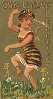 From the Girls and Children series (N58) promoting Our Little Beauties Cigarettes for