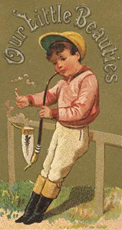 From the Girls and Children series (N58) promoting Our Little Beauties Cigarettes for