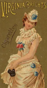 From the Girls and Children series (N64) promoting Virginia Brights Cigarettes for Allen