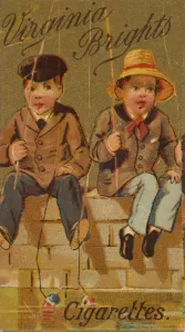 From the Girls and Children series (N64) promoting Virginia Brights Cigarettes for Allen