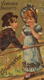 From the Girls and Children series (N64) promoting Virginia Brights Cigarettes for Allen