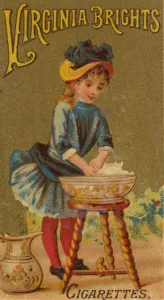 From the Girls and Children series (N64) promoting Virginia Brights Cigarettes for Allen