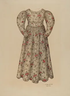 Famularo Marie Prints: Girls Chintz Dress, 1938. Creator: Marie Famularo