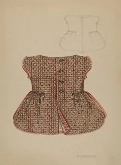 Girlswear Prints: Girls Pinafore, 1935 / 1942. Creator: Eleanor Gausser