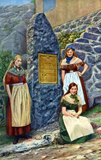 Girls of Strimi Island, Denmark, c1922. Artist: Danish Legation
