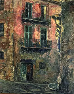 Balconies Prints: Girona, 1931. Creator: Ignacio Zuloaga.
Girona, 1931. Creator: Ignacio Zuloaga