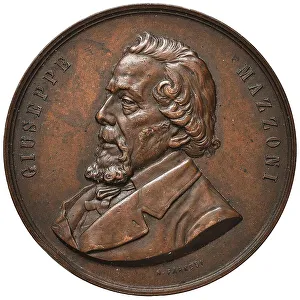 Numismatics Glyptics And Medals Prints: Giuseppe Mazzoni (Commemorative medal)