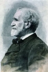 Giuseppe Verdi (1813-1901), Italian composer, engraving 1893