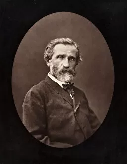 Woodburytype Collection: Giuseppe Verdi (Italian composer, 1813-1901), c. 1872. Creator: Ferdinand J. Mulnier