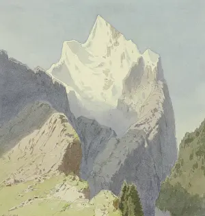 1856 Prints: The glacial Rosenlaui, 1856. Creator: Carl Theodor Reiffenstein