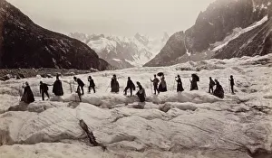 Exploring Prints: Glacier at Chamounix, France, c1880. Creator: Unknown