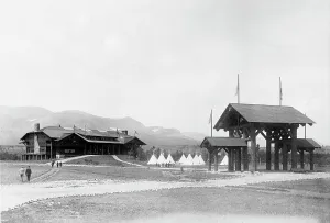 Wigwam Prints: Glacier National Park, Entrance, 1914