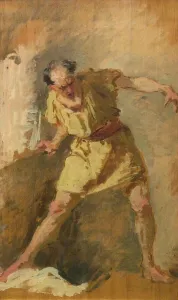 Gladiator Prints: The Gladiator, 19th century. Creator: Domenico Morelli