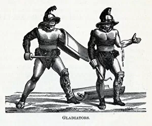 Gladiators, 1882. Artist: Anonymous