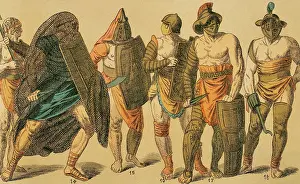 Suspicion Prints: Gladiators, Roman Empire, 1881. Creator: Unknown