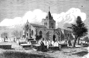 We Gladstone Prints: Gladstone Supplement: Hawarden Church, 1880. Creator: Unknown