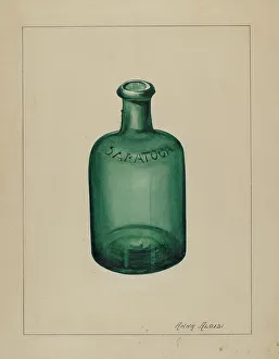 Anna Aloisi Prints: Glass Bottle, 1935/1942. Creator: Anna Aloisi