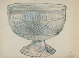 Sterling Ella Josephine Prints: Glass Bowl, c. 1936. Creator: Ella Josephine Sterling