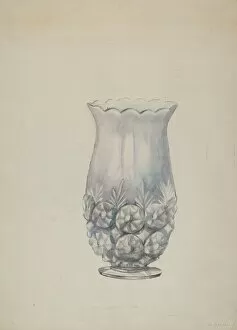 Beulah Bradleigh Gallery: Glass Celery Dish, c. 1937. Creator: Beulah Bradleigh