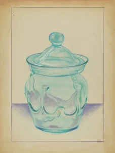 Glass Container, 1935/1942. Creator: S. Brodsky