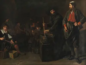 A Glass and Coral Factory, Mid of 17th century. Creator: Van Loo, Jacob (1614-1670)