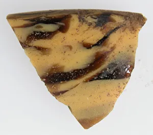 Sharp Gallery: Glass Fragment, Coptic, 4th-early 5th century. Creator: Unknown