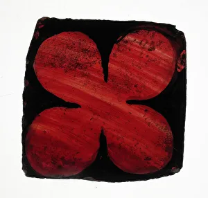 Glass Fragment, European, 14th century. Creator: Unknown