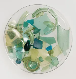 Piece Prints: Glass Fragments, Coptic, 4th-7th century. Creator: Unknown
