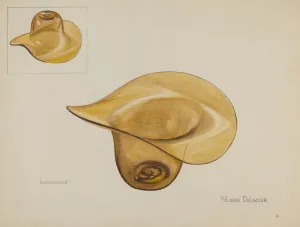 Delasser Yolande Prints: Glass Hat, c. 1936. Creator: Yolande Delasser