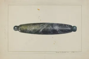 Brinton Amos C Collection: Glass Rolling Pin, c. 1938. Creator: Amos C. Brinton