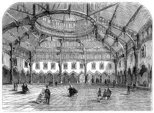 Cast Iron Prints: Glass Roof of the late Antwerp Bourse, 1858. Creator: Unknown