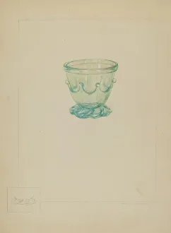 Glasswork Prints: Glass Sugar Bowl, 1935/1942. Creator: Michael J. Miceli
