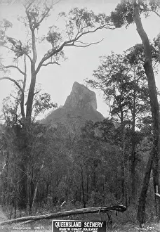 Wilderness Prints: Glasshouse Mountains, Coonowrin, 1894. Creator: Unknown