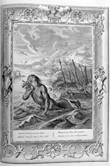 Glaucus turned into a sea god, 1733. Artist: Bernard Picart