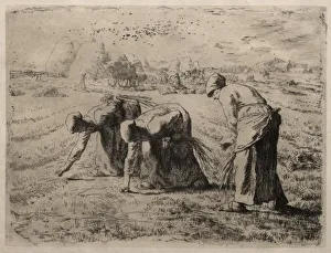 1814 1875 Prints: The Gleaners. Creator: Jean-Francois Millet (French, 1814-1875)