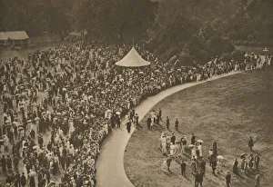 Buckingham Palace Gallery: A Glimpse of One of the Annual Royal Garden Parties Among The Timbered Lawns of Buckingham Palace