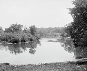 Campus Prints: Glimpse of paradise, Smith College, Northampton, between 1900 and 1906. Creator: Unknown