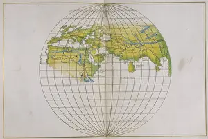World Prints: Global map, 1540. Creator: Battista Agnese