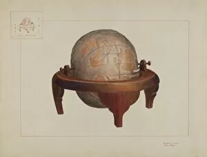 World Collection: Globe, c. 1937. Creator: Edward L Loper