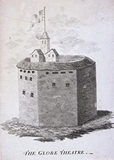 Bankside Gallery: The Globe Theatre, Bankside, Southwark, London, c1647