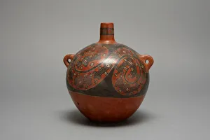 Spiral Prints: Globular Jar with Repeated Abstract Motifs in Sprial Design, A. D. 600 / 1000
