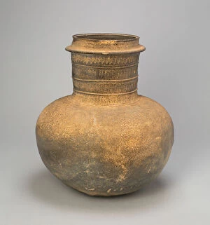 Glaze Gallery: Globular Jar with Ribs, Korea, Three Kingdoms period (57 B.C.-A.D. 668), Silla
