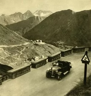 Bend Gallery: Glocknerhaus on the Grossglockner High Alpine Road, Austria, c1935. Creator: Unknown